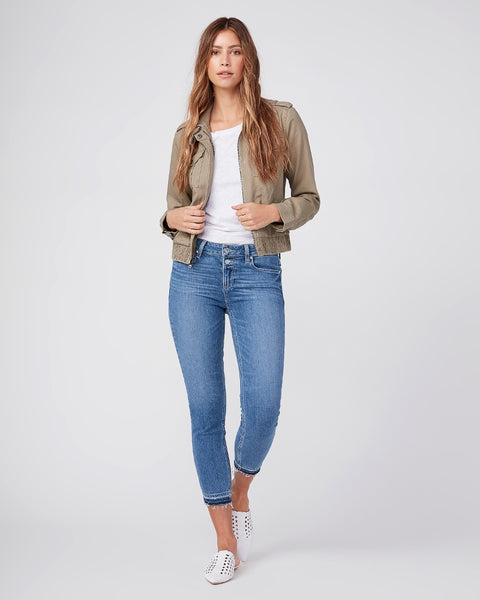 Paige Verdugo Skinny Crop w Double Button in Laila