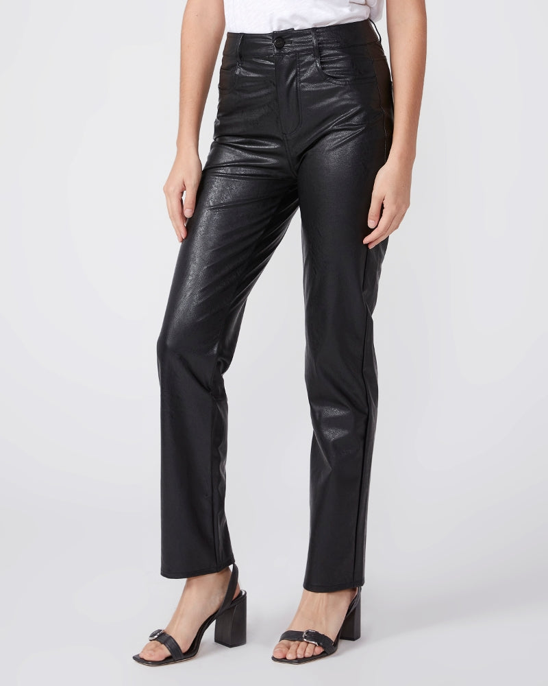 Paige Stella Straight faux leather in black