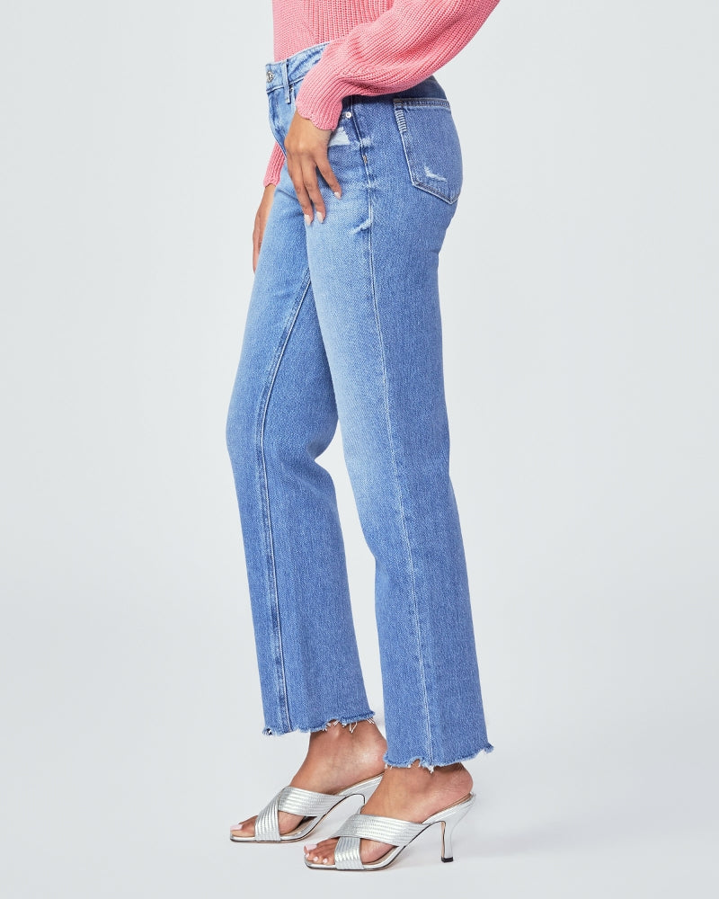 Paige Noella Straight 30” in Bodacious Distressed w Chill Hem