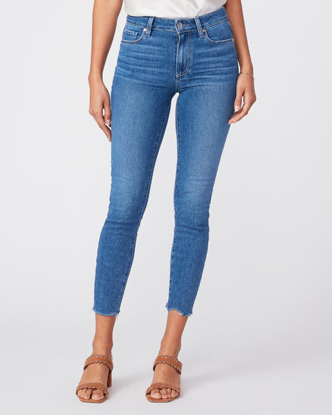Paige Hoxton Crop with hem Detail in Bay