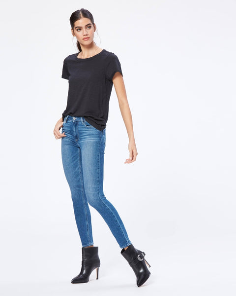 Paige Hoxton Skinny Ankle in Summit Distressed