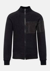 Patrick Assaraf Men's Raglan Sleeve Jacket  - Black