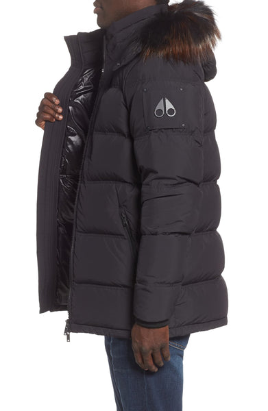 Moose Knuckles Men's Southdale Jacket Black w/Viking Fox