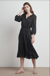 Velvet Adeline Schiffli Lace Dress