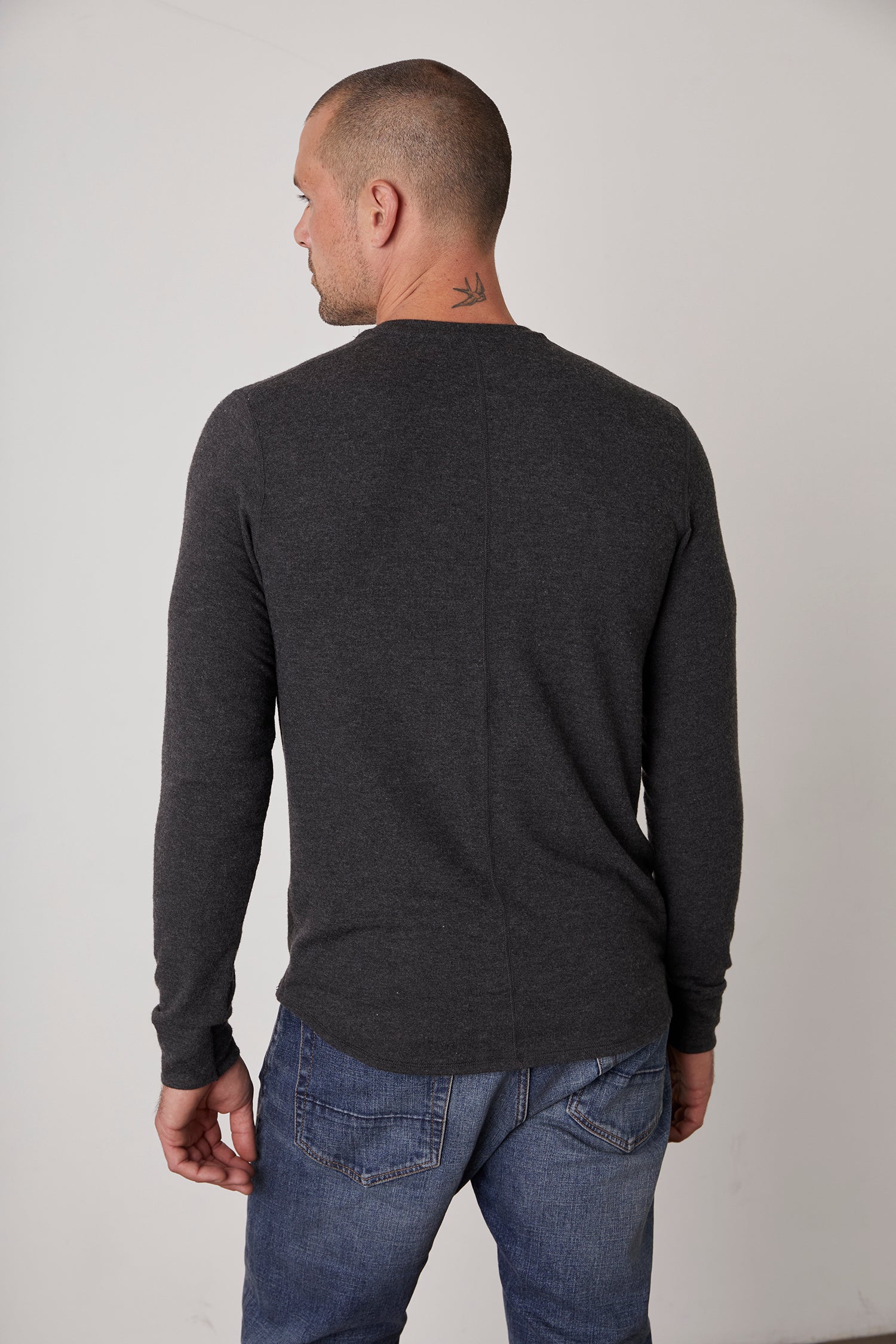 Velvet Men's Bronson01 Cozy Jersey Top - Anthracite