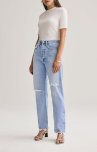AGoldE 90's Mid Rise Loose Fit Jean in Captured