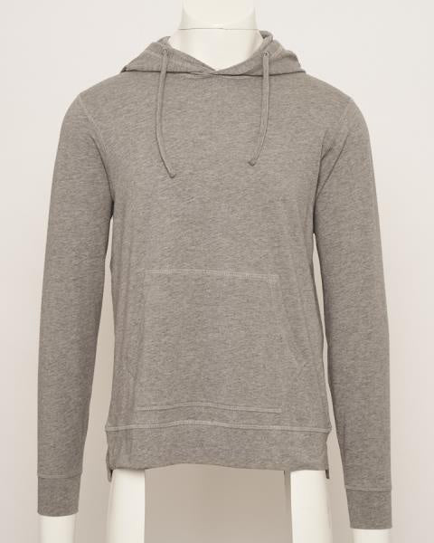 Patrick Assaraf Pima Stretch Hoody - Mist Melange