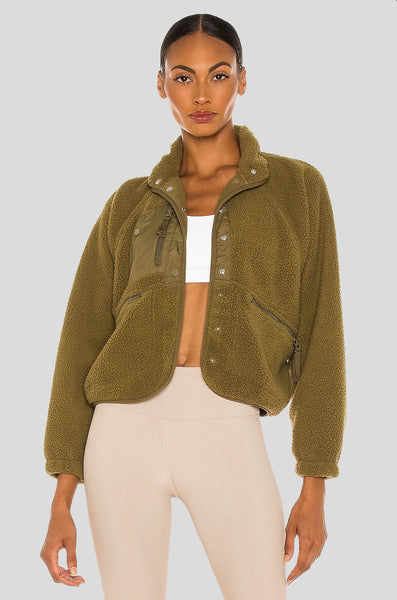 Free People Hit the Slopes Jacket in Army