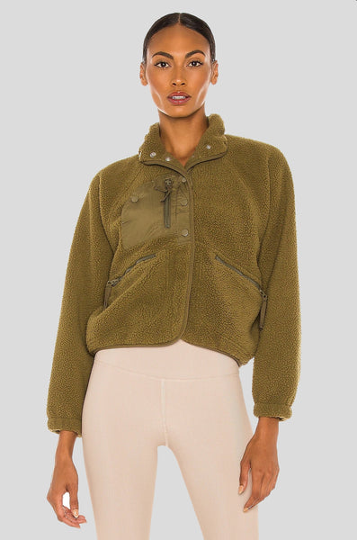Free People Hit the Slopes Jacket in Army
