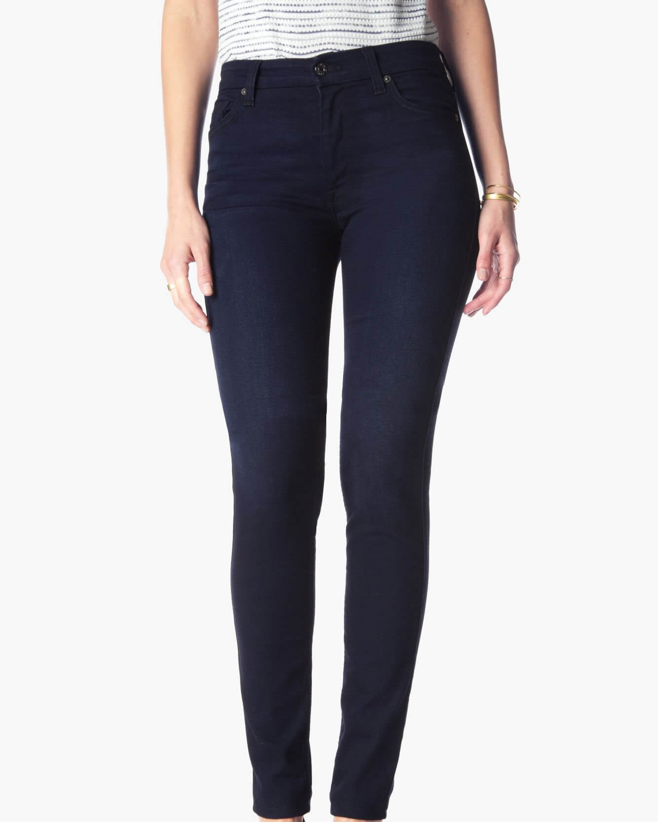 7 For All Mankind High Waist Skinny in BBRT