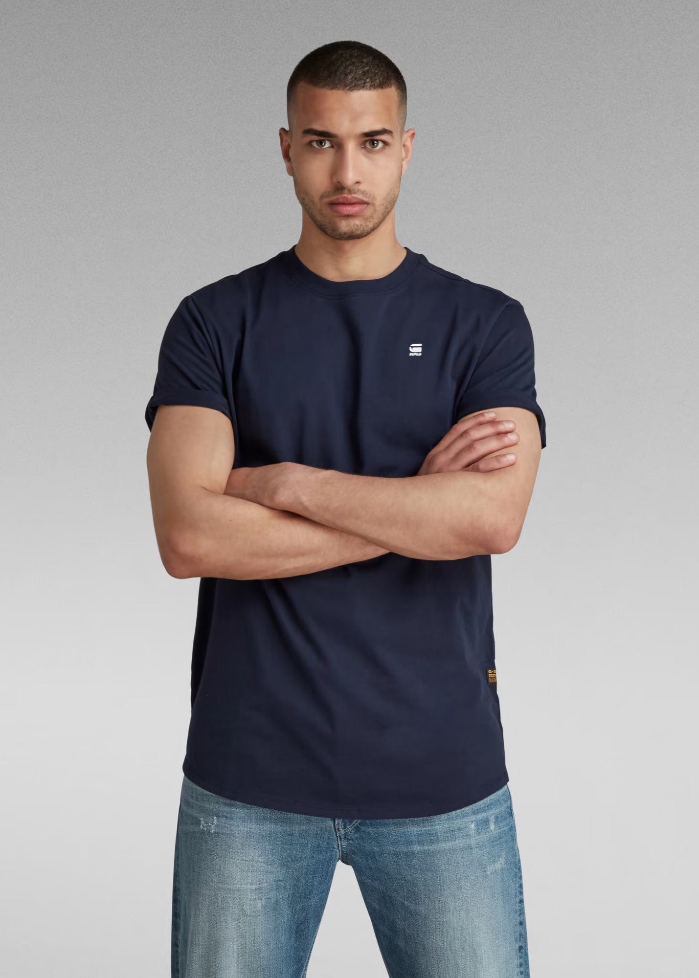 G-STAR Lash RT S/S Tee - Sartho Blue
