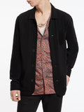 John Varvatos Long Seed Stitch Chore Jacket - Black