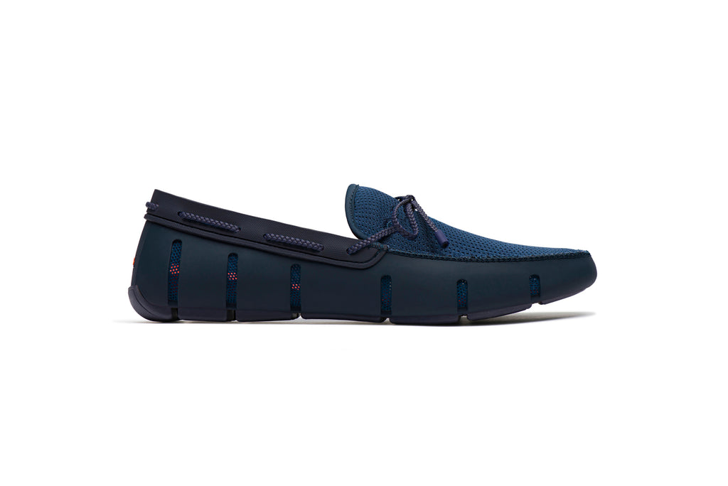 SWIMS Men's Braided Lace  Loafer - Navy
