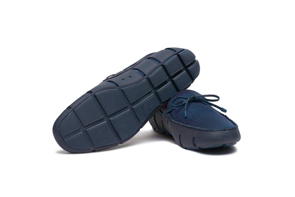 SWIMS Men's Braided Lace  Loafer - Navy