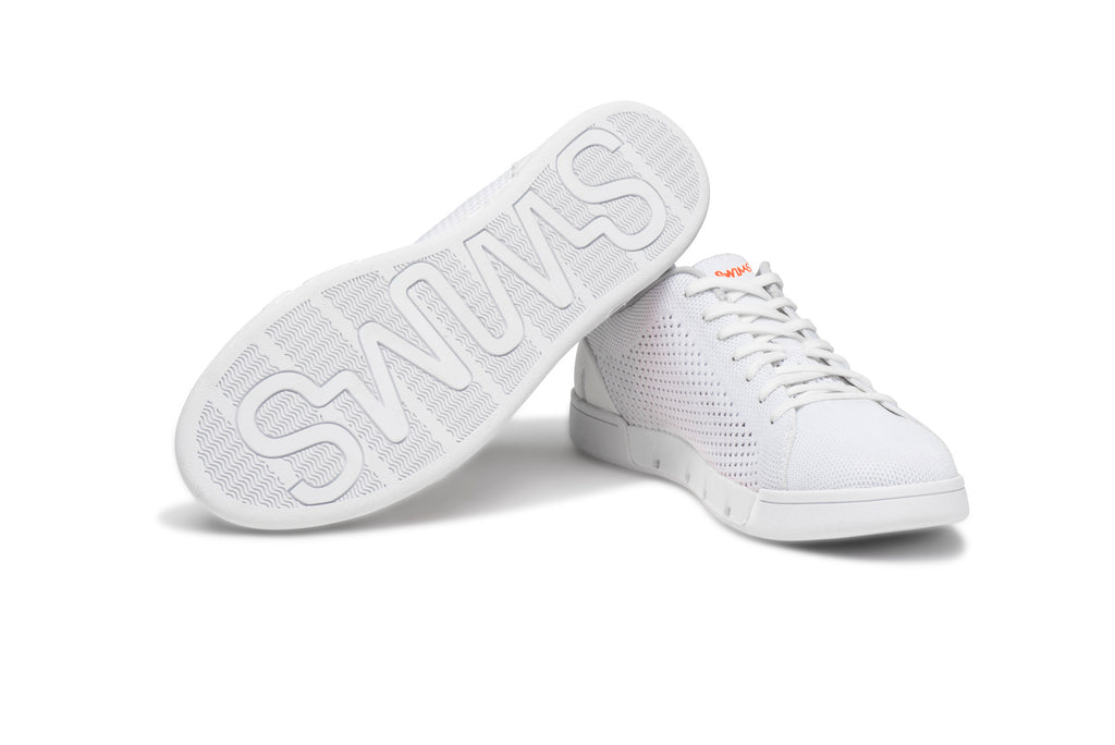 SWIMS Men's Breeze Tennis Knit Sneaker - White