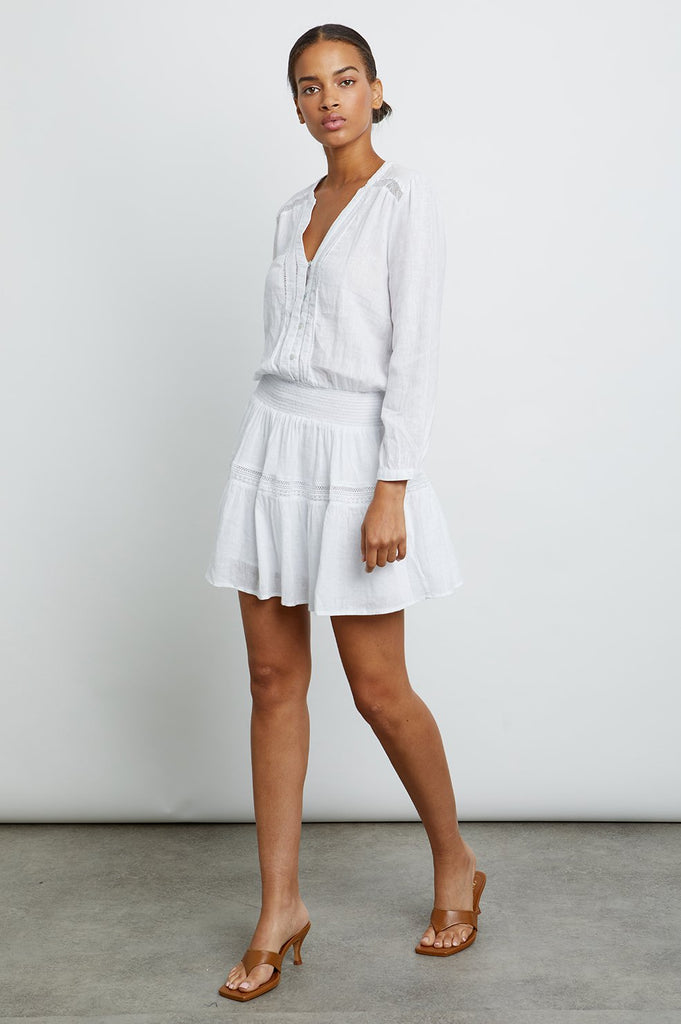 rails linen dress Rails Women's Lindsey Linen Shift Dress - White