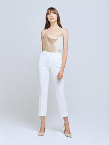 L'AGENCE Sawyer trouser pant in ivory