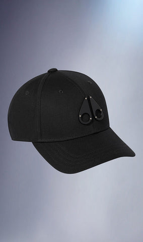 Moose Knuckles Logo Icon Cap - Black/Black Logo