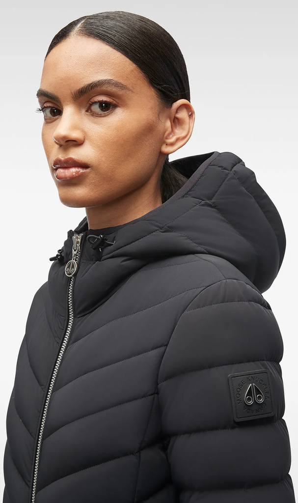 Moose Knuckles Women s Rockcliff 4 Jacket Black manhattan casuals