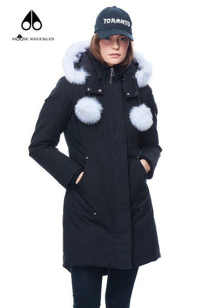 Moose Knuckles Women's Stirling Parka Black w/Natural Fox