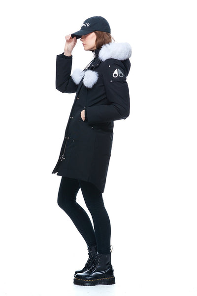 Moose Knuckles Women's Stirling Parka Black w/Natural Fox