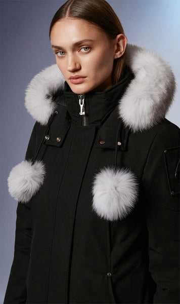 Moose Knuckles Women's Stirling Parka Black w/Natural Fox