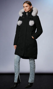 Moose Knuckles Women's Stirling Parka Black w/Natural Fox