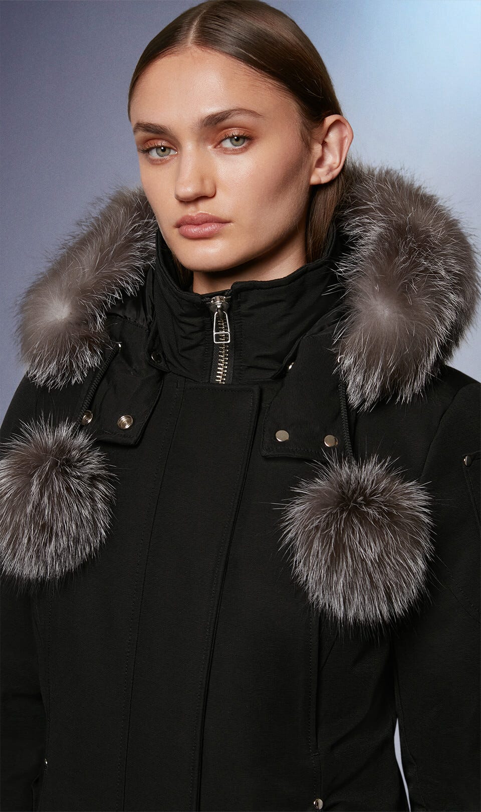 Moose Knuckles Women's Stirling Parka Black w/Frost Fox