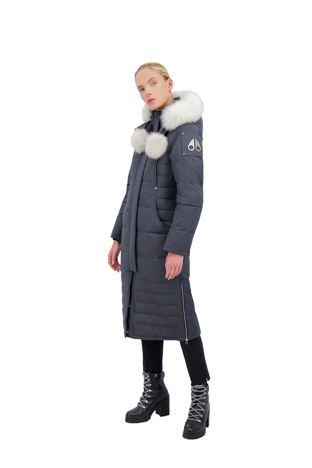 Moose Knuckles Women's Saskatchewan Parka - Granite w/Nat Fox