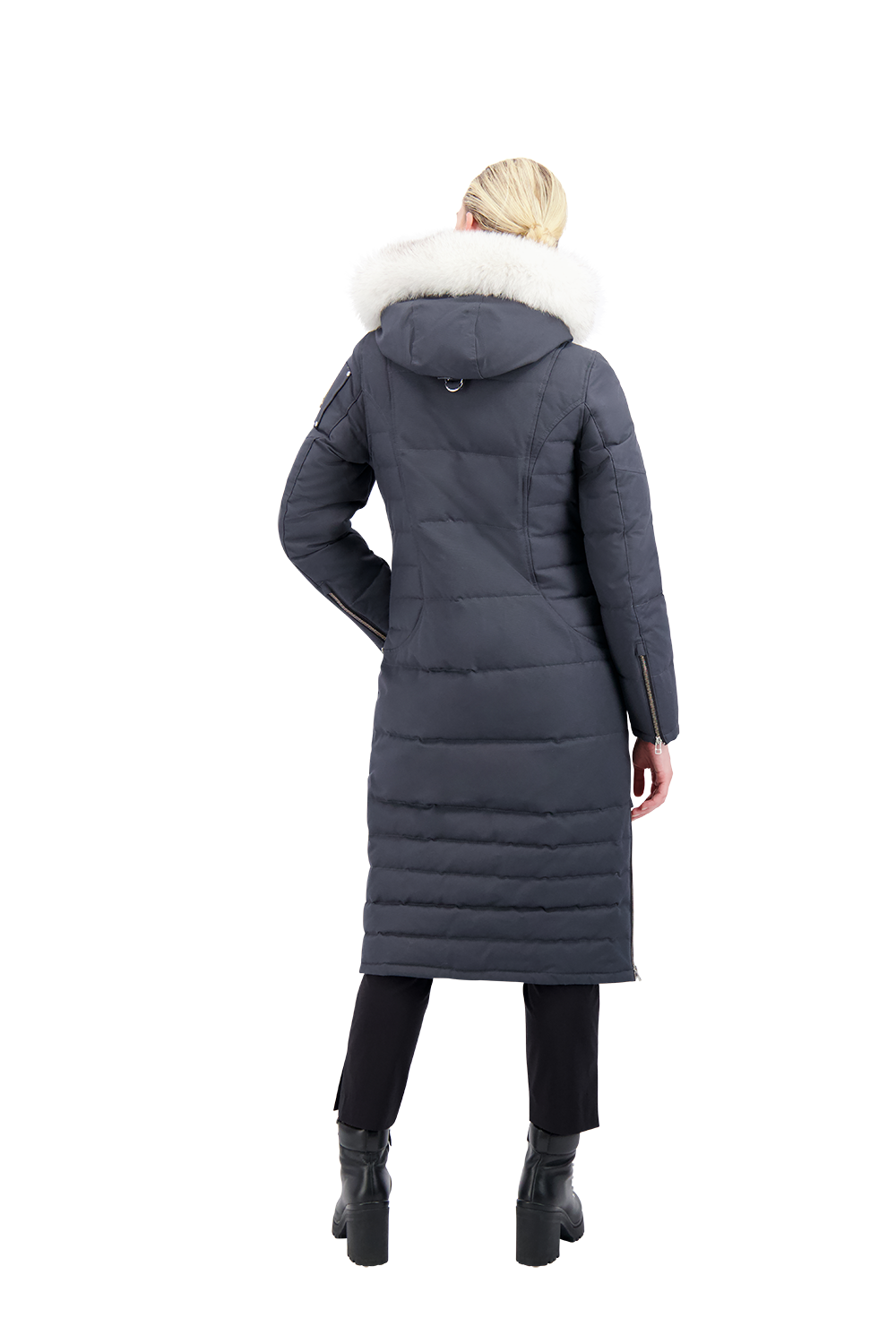 Moose Knuckles Women's Saskatchewan Parka - Granite w/Nat Fox
