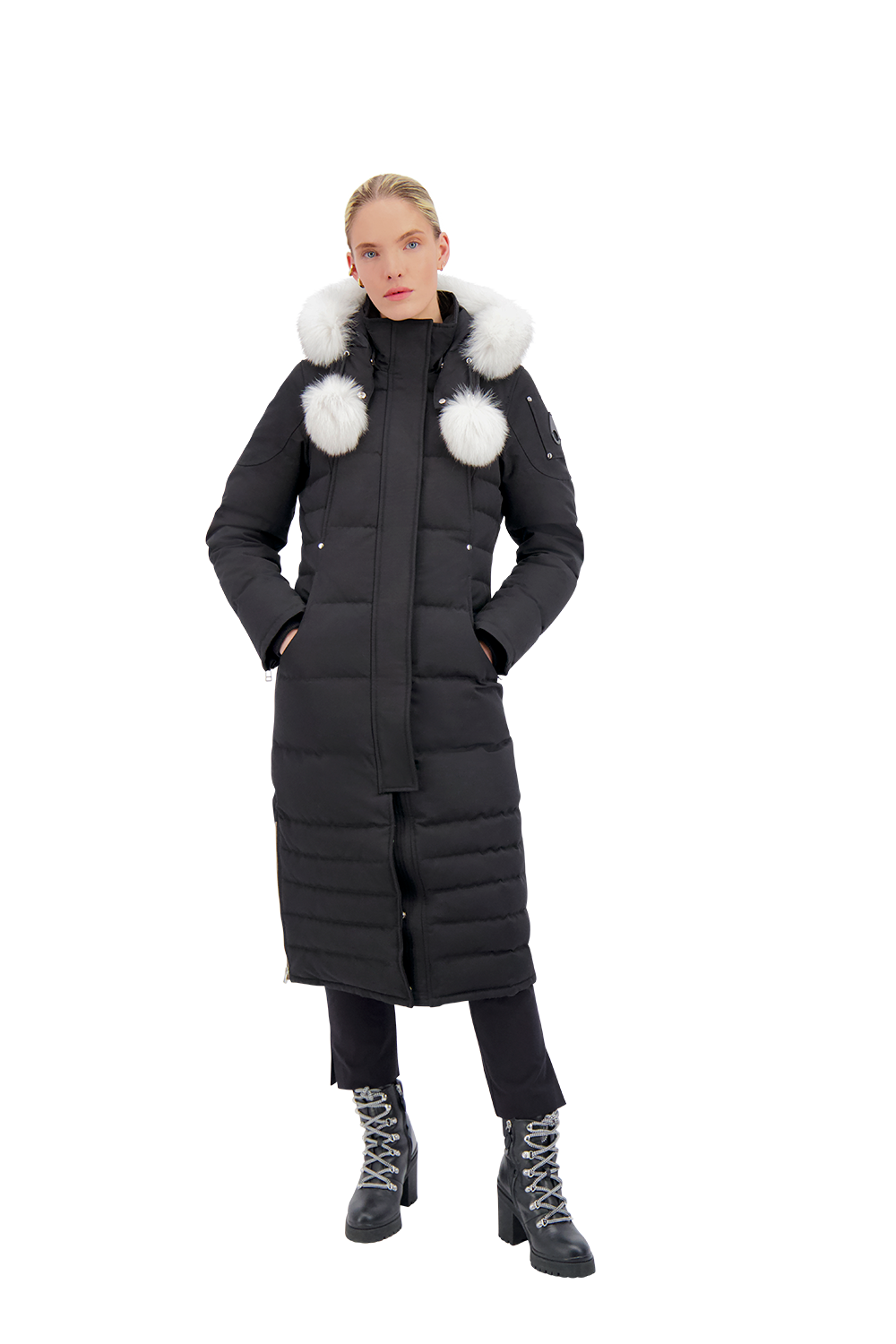 Moose Knuckles Women's Saskatchewan Parka - Black w/Nat Fox