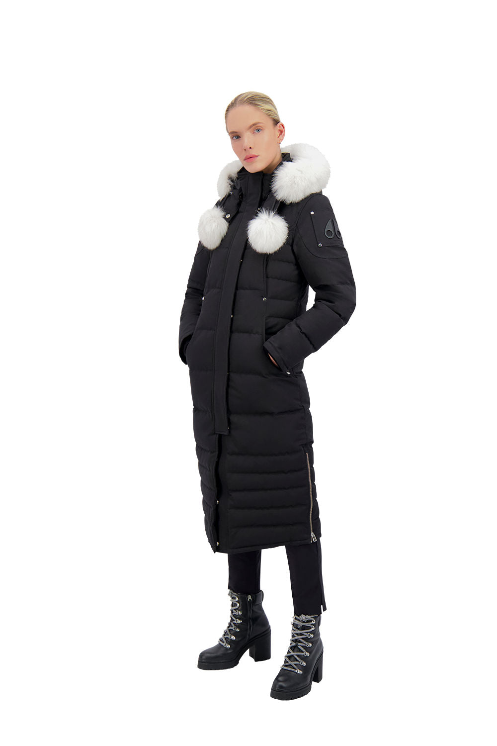 Moose Knuckles Women's Saskatchewan Parka - Black w/Nat Fox