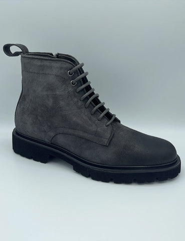 Good Man Brand Modern City Oil Suede  Boot - Charcoal