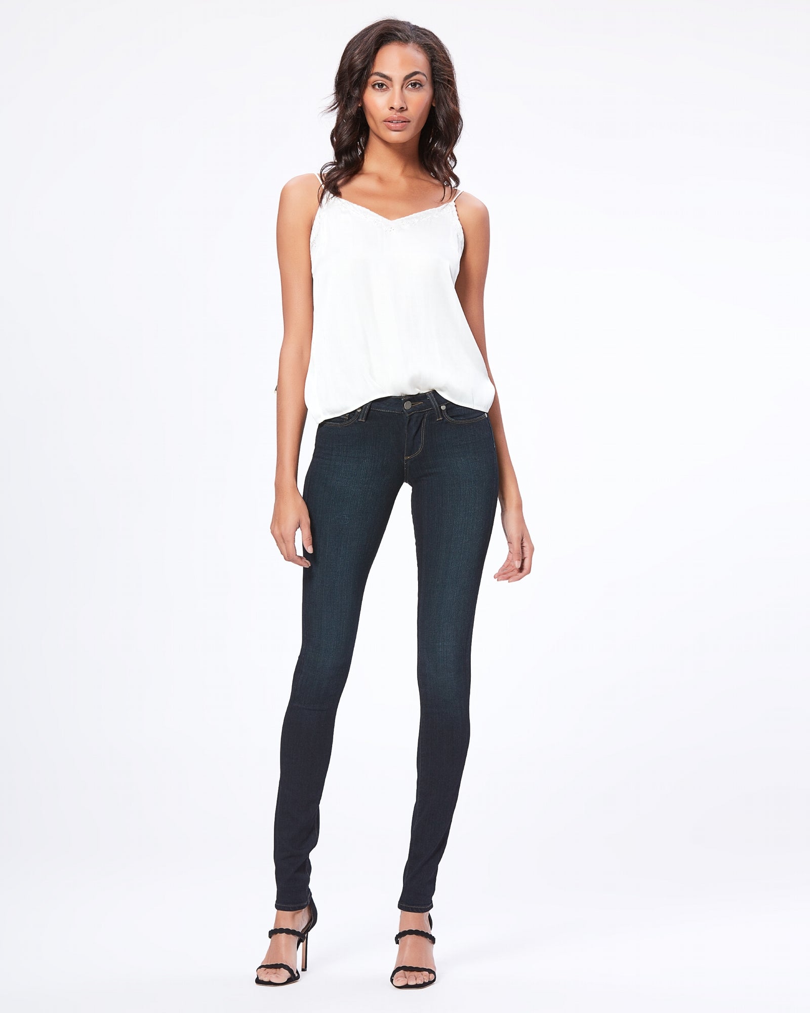 Paige Skyline Mid Rise Skinny in Mona
