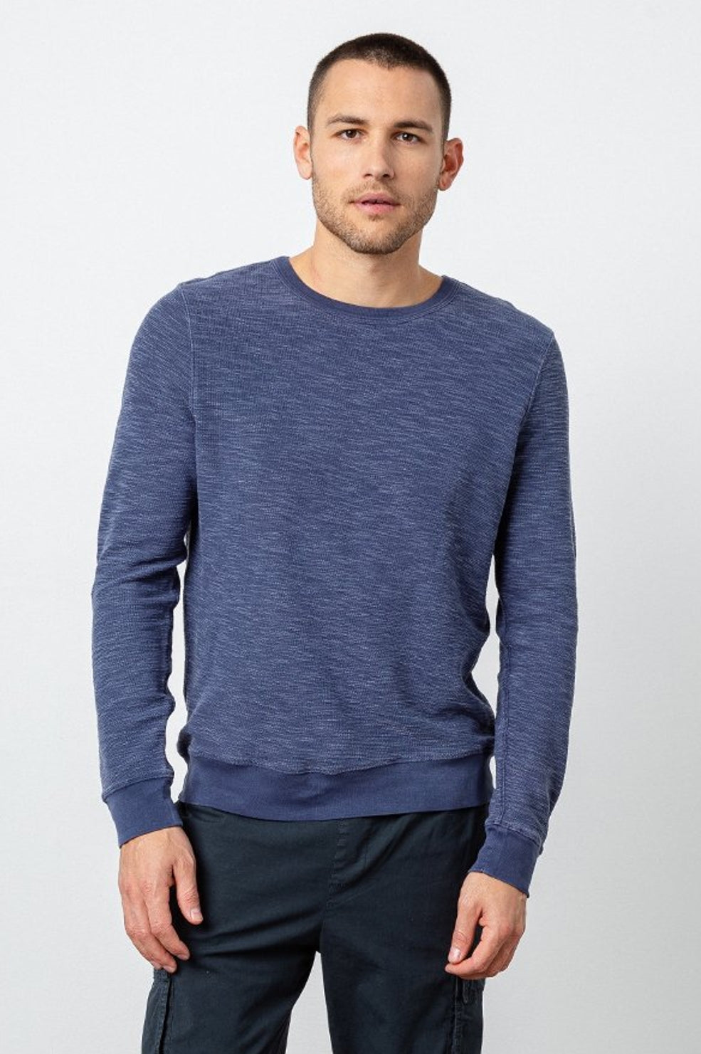 Rails Men's Geoffrey Crew Sweatshirt - Washed Blue