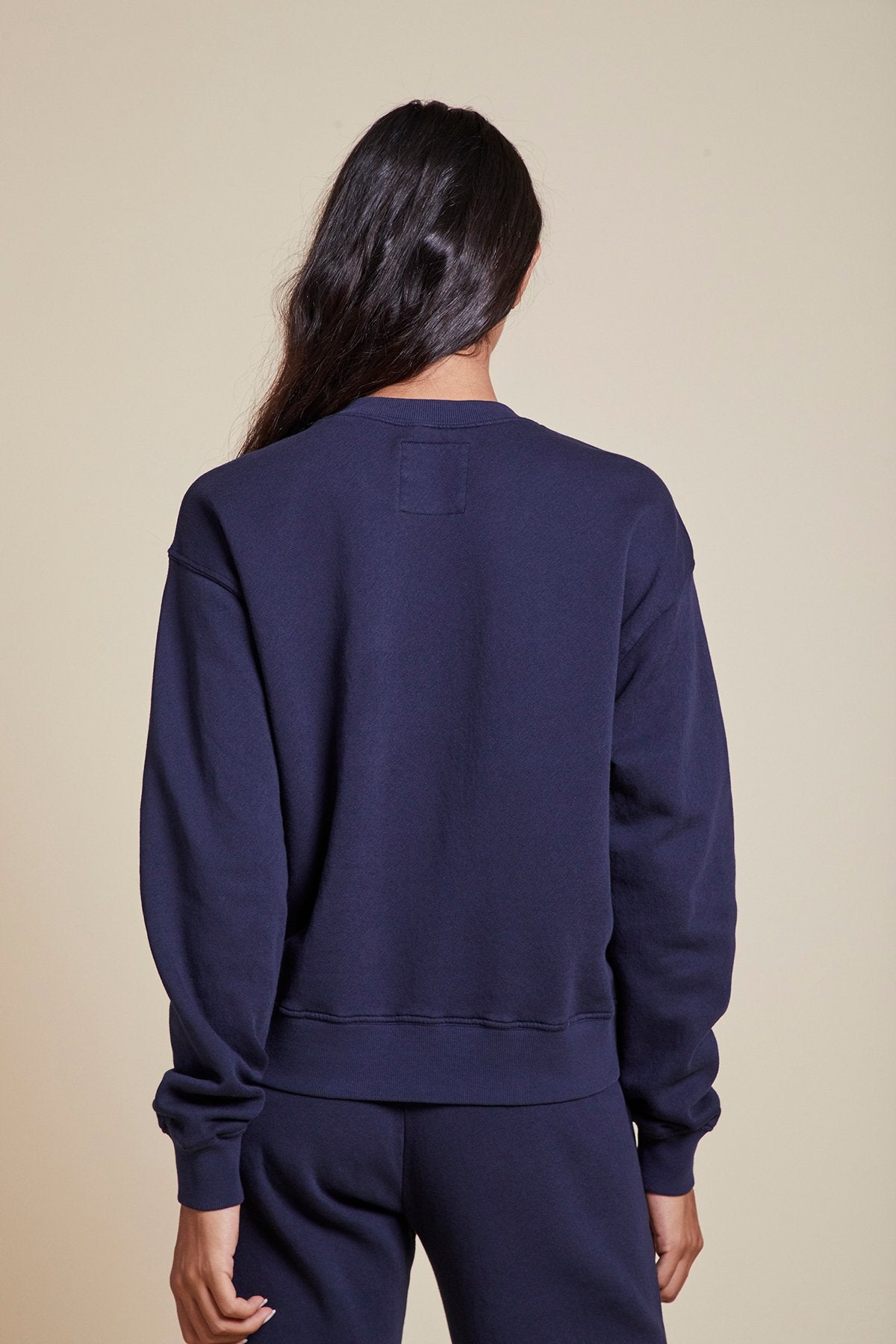 Velvet Ynez Organic Fleece Pullover in Navy