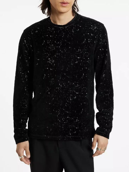 John Varvatos Saudades Crewneck Sweater - Black