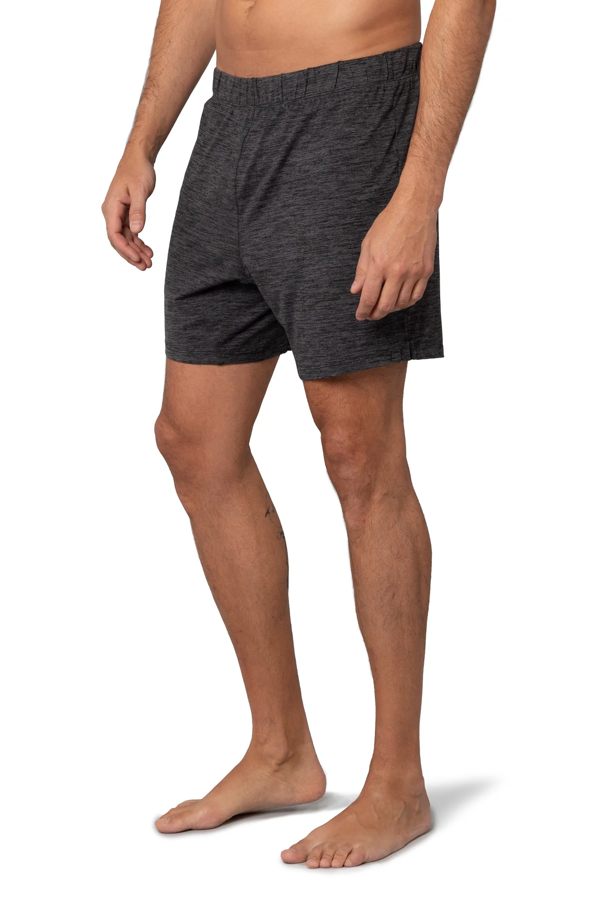 pure & simple Men's Chill Sleeper Short - Black Heather