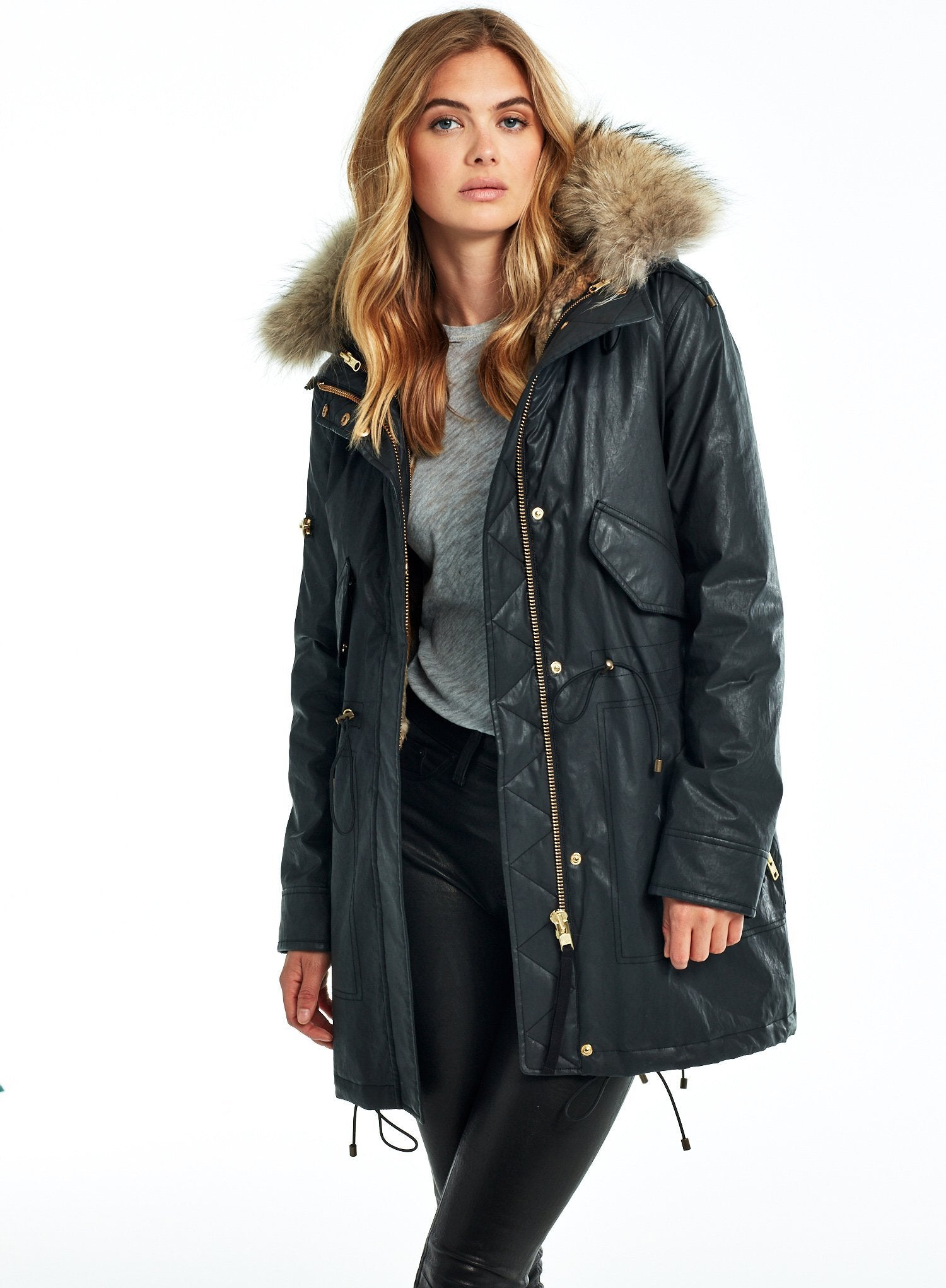 Sam Tribeca Fur Lined Coat