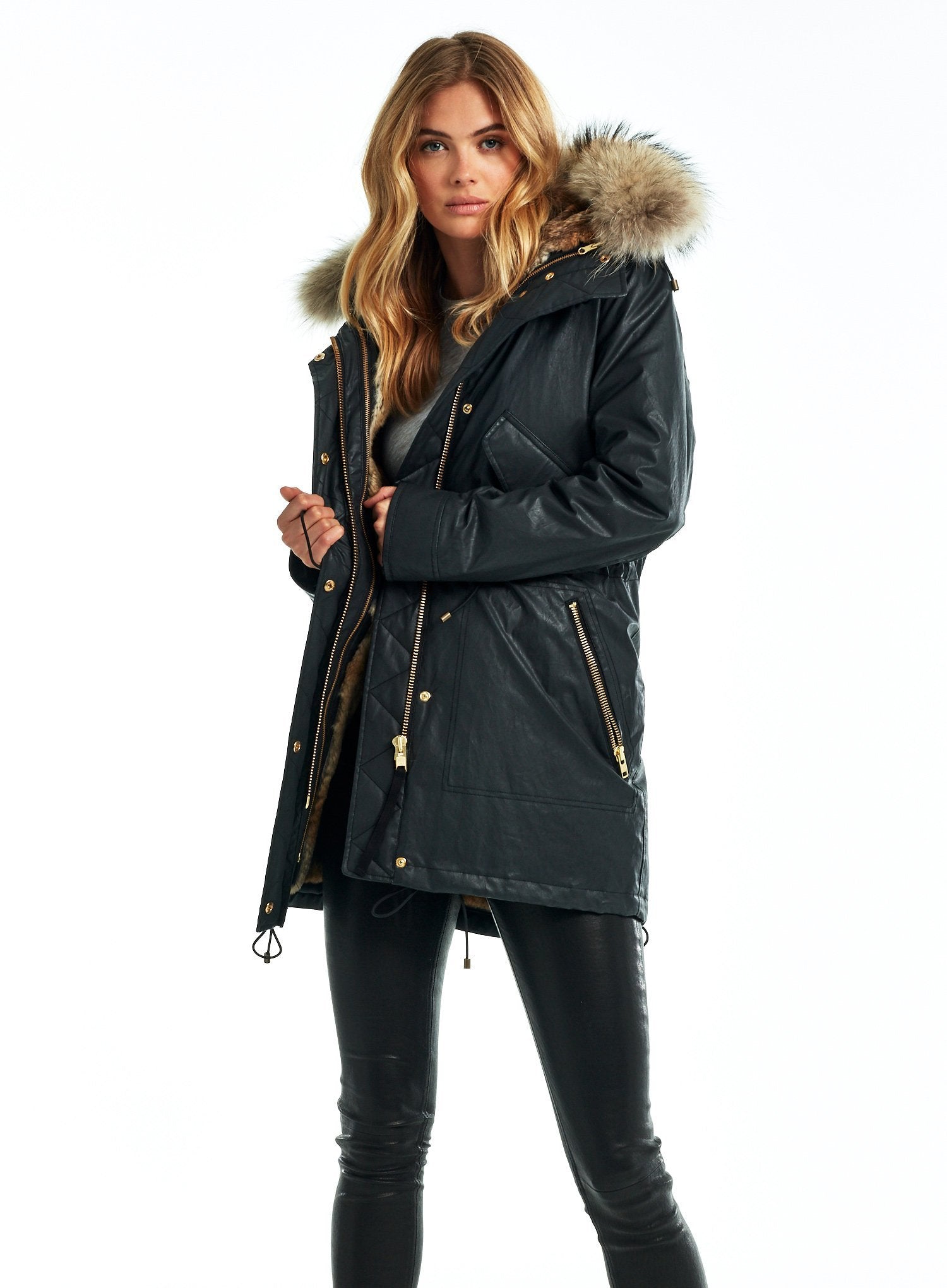 Sam Tribeca Fur Lined Coat manhattan casuals