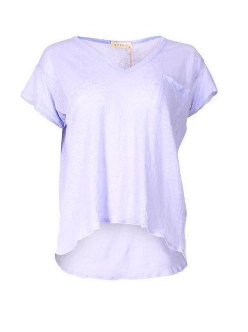 Stark Linen V-Neck Pocket Tee