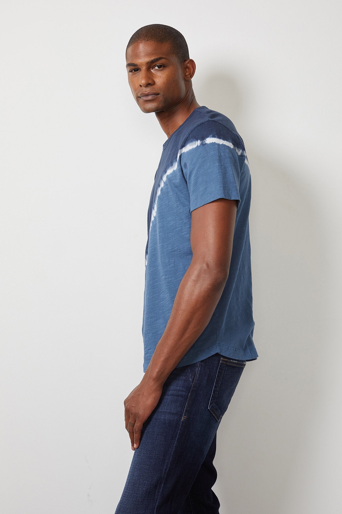 Velvet Men's Tie Dye Tee - Blue