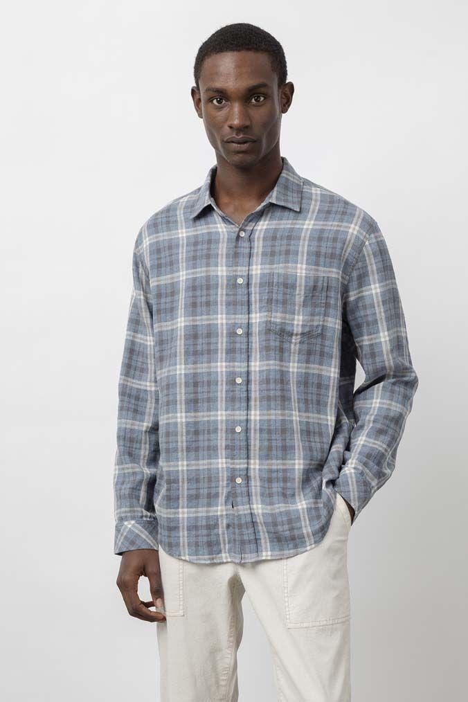 Rails Men's Wyatt L/S - Skyscraper
