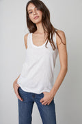 Velvet Joy03 Originals Tank in White