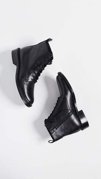 Vince Cabria Lug Lace-up Boot in Black