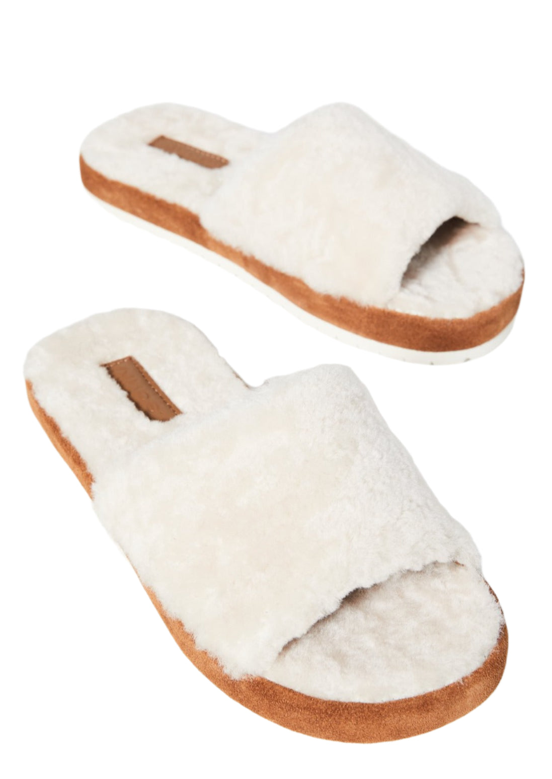 Vince Kalina Shearling Slipper in Turtledove – manhattan casuals