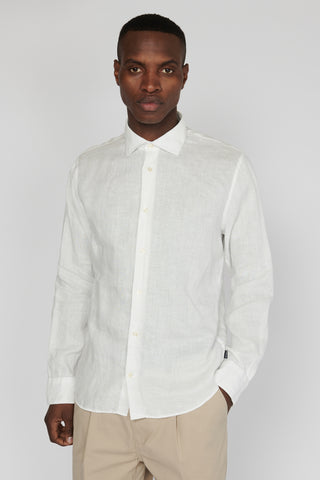 Matinique MA Marc Linen Shirt - White